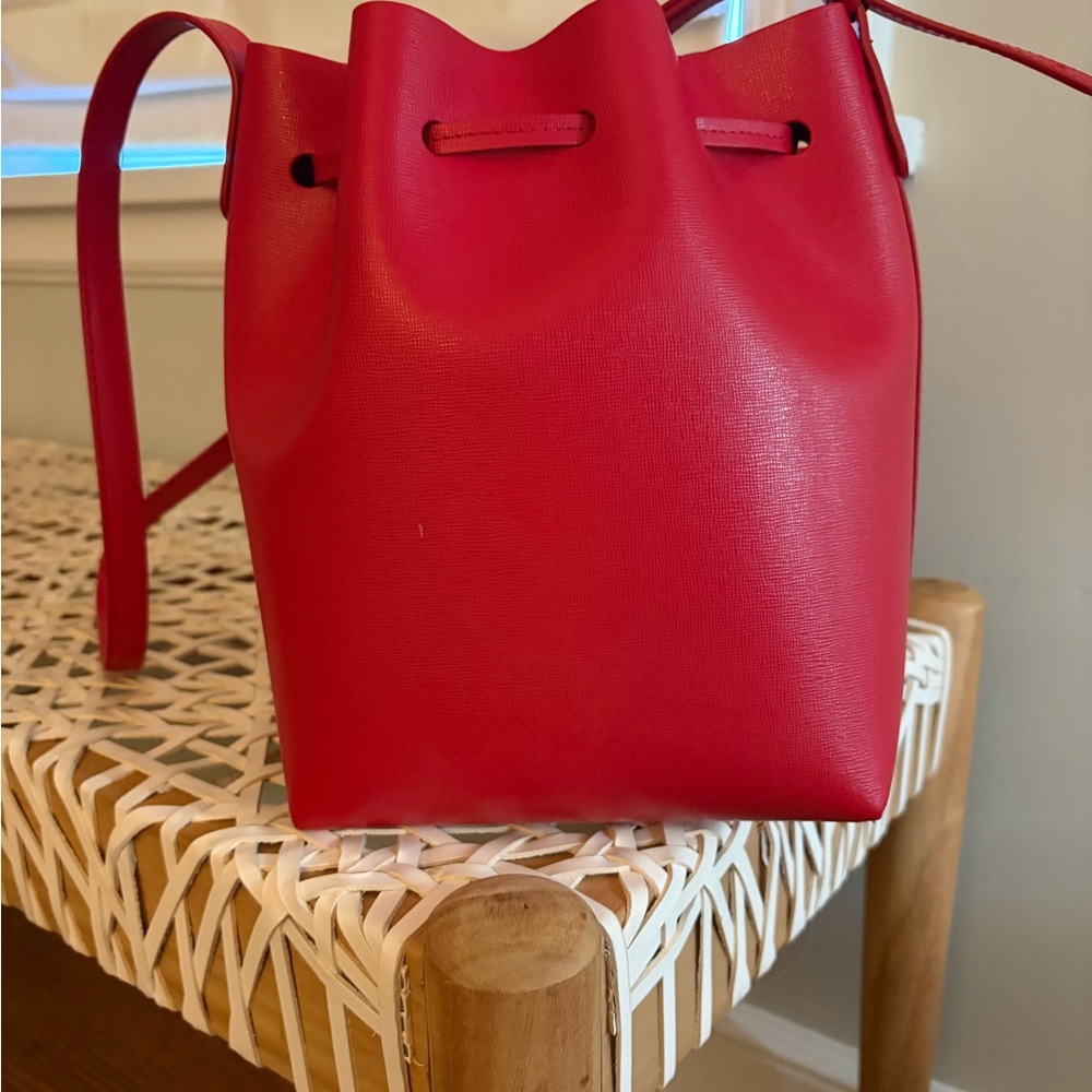 Mansur Gavriel Red Bucket Bag - Picture 4 of 5